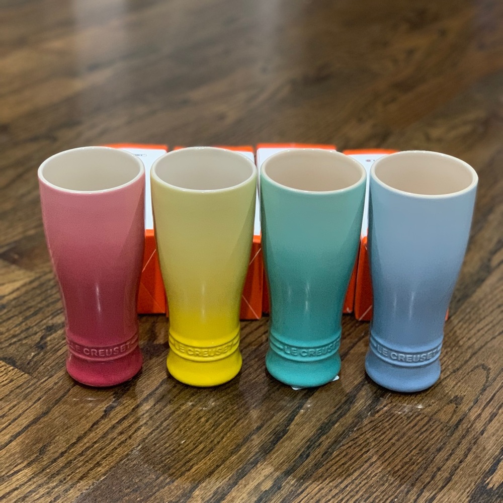 New Le Creuset Large Tumblers Set of 4